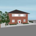 Stadtvilla Wohnungsbau - 3D-Visualisierung - Architekturbüro Niehoff in Schöppingen